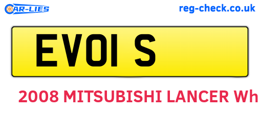 EVO1S are the vehicle registration plates.