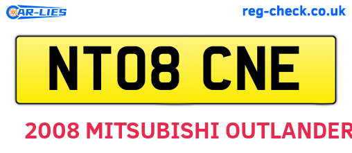 NT08CNE are the vehicle registration plates.