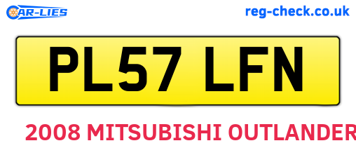 PL57LFN are the vehicle registration plates.