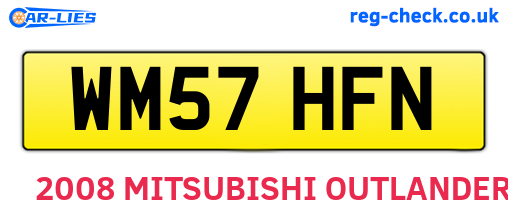 WM57HFN are the vehicle registration plates.