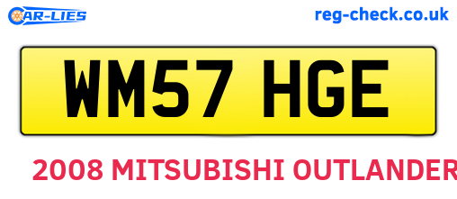 WM57HGE are the vehicle registration plates.