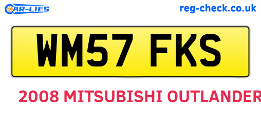 WM57FKS are the vehicle registration plates.