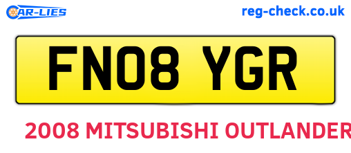FN08YGR are the vehicle registration plates.