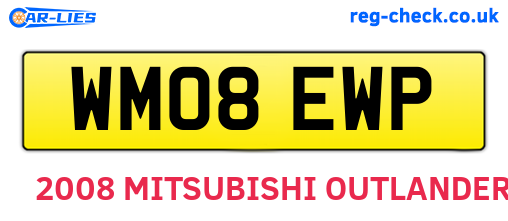 WM08EWP are the vehicle registration plates.