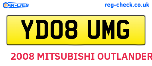 YD08UMG are the vehicle registration plates.