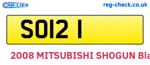 SOI21 are the vehicle registration plates.
