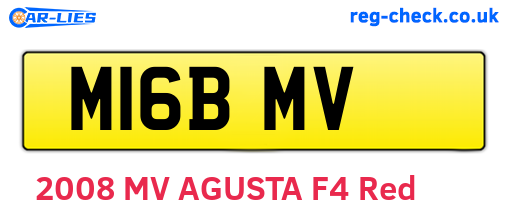 M16BMV are the vehicle registration plates.