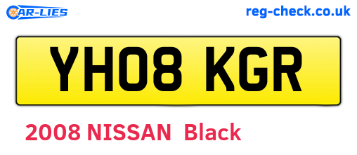 YH08KGR are the vehicle registration plates.