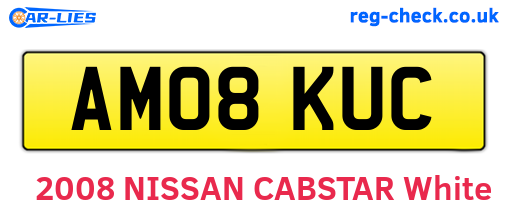 AM08KUC are the vehicle registration plates.
