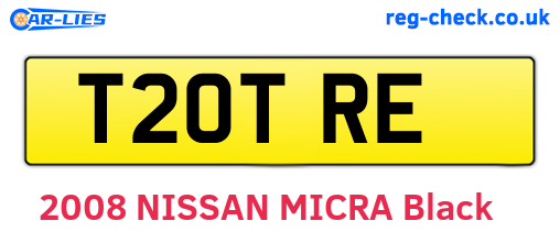 T20TRE are the vehicle registration plates.