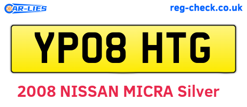 YP08HTG are the vehicle registration plates.