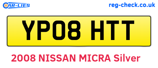 YP08HTT are the vehicle registration plates.