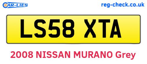 LS58XTA are the vehicle registration plates.
