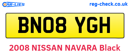 BN08YGH are the vehicle registration plates.