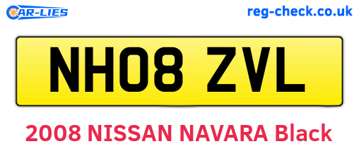 NH08ZVL are the vehicle registration plates.