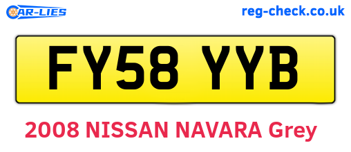 FY58YYB are the vehicle registration plates.