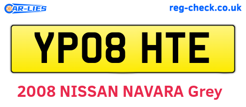 YP08HTE are the vehicle registration plates.