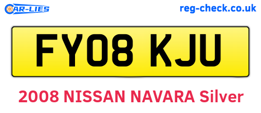 FY08KJU are the vehicle registration plates.