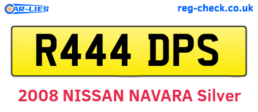 R444DPS are the vehicle registration plates.