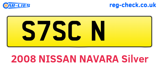 S7SCN are the vehicle registration plates.