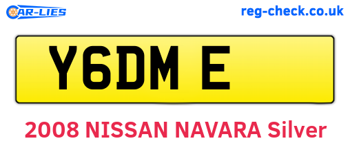 Y6DME are the vehicle registration plates.
