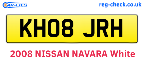 KH08JRH are the vehicle registration plates.