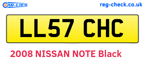 LL57CHC are the vehicle registration plates.