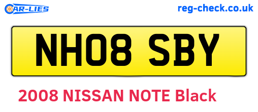 NH08SBY are the vehicle registration plates.