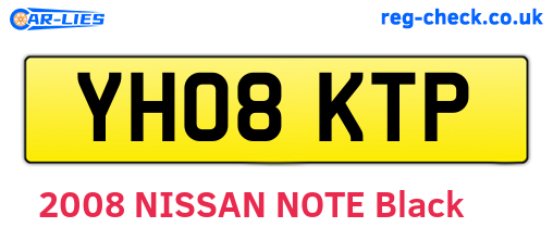 YH08KTP are the vehicle registration plates.