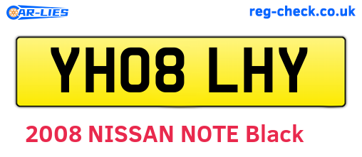 YH08LHY are the vehicle registration plates.