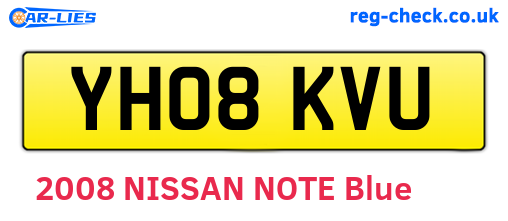 YH08KVU are the vehicle registration plates.