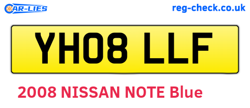 YH08LLF are the vehicle registration plates.