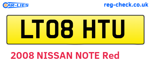 LT08HTU are the vehicle registration plates.