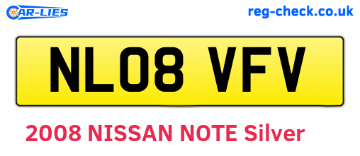 NL08VFV are the vehicle registration plates.