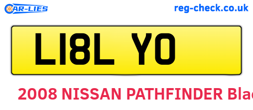 L18LYO are the vehicle registration plates.