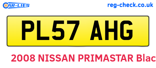 PL57AHG are the vehicle registration plates.