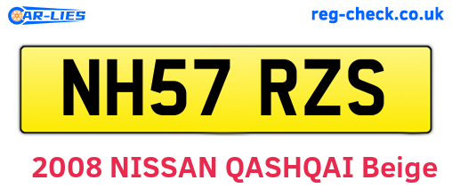 NH57RZS are the vehicle registration plates.