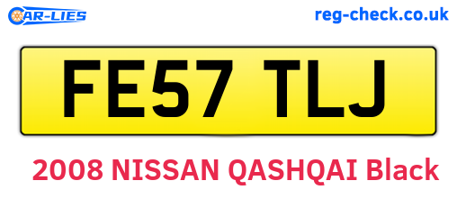 FE57TLJ are the vehicle registration plates.