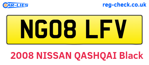 NG08LFV are the vehicle registration plates.