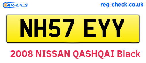 NH57EYY are the vehicle registration plates.