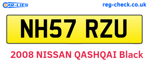 NH57RZU are the vehicle registration plates.
