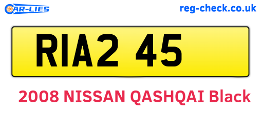 RIA245 are the vehicle registration plates.