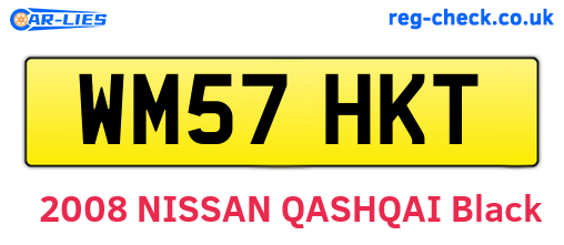 WM57HKT are the vehicle registration plates.