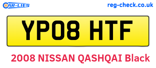 YP08HTF are the vehicle registration plates.