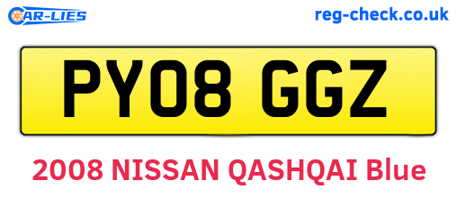 PY08GGZ are the vehicle registration plates.