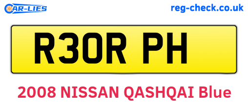 R30RPH are the vehicle registration plates.