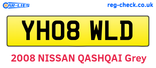 YH08WLD are the vehicle registration plates.