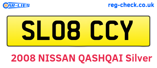 SL08CCY are the vehicle registration plates.