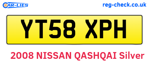 YT58XPH are the vehicle registration plates.