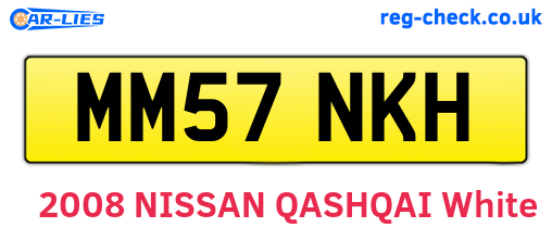 MM57NKH are the vehicle registration plates.